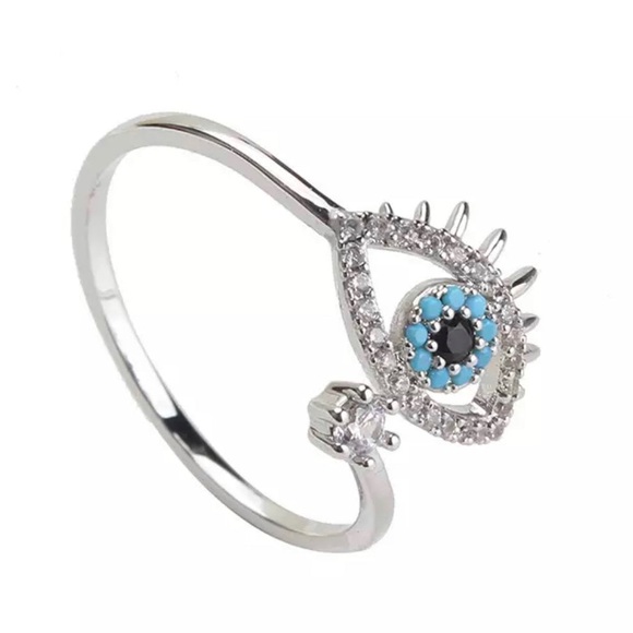 Active Evil Eye Protection Ring Nazar Lucky Eye
Amulet - Picture 2 of 5